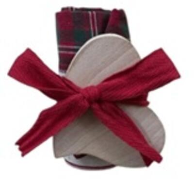 NATALE SET STROFINACCIO+CUORE LEGNO ORSETTI Tellini S.r.l. Ingrosso Abbigliamento